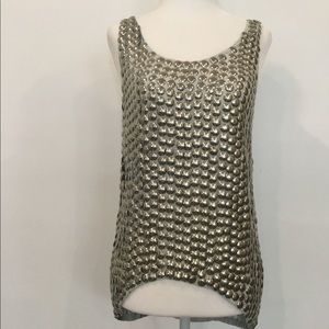 Silver beaded shirt